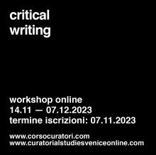 Workshop online in critical writing